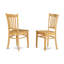 Ensemble de table de salle à manger 9 pièces comprenant une table ovale en bois avec rallonge papillon et 8 chaises de salle à manger, chêne-987348150
