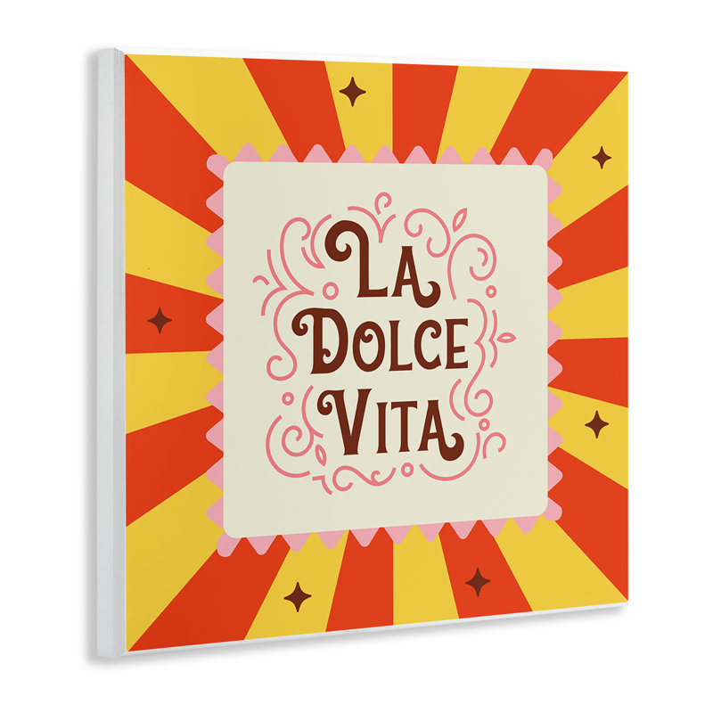 Art mural Whimsical Classic La Dolce Vita, conception par Angela Steahling