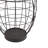 Aure Metal Caged Style Black Decorative Jars with Wood Lids Set