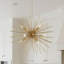 Lustre spoutnik 9 lumières 28 "doré