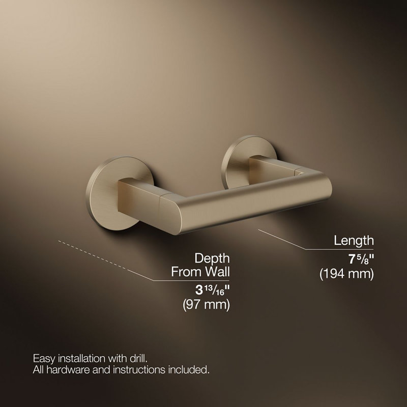 Components™ Pivoting Toilet Tissue Holder, Bronze