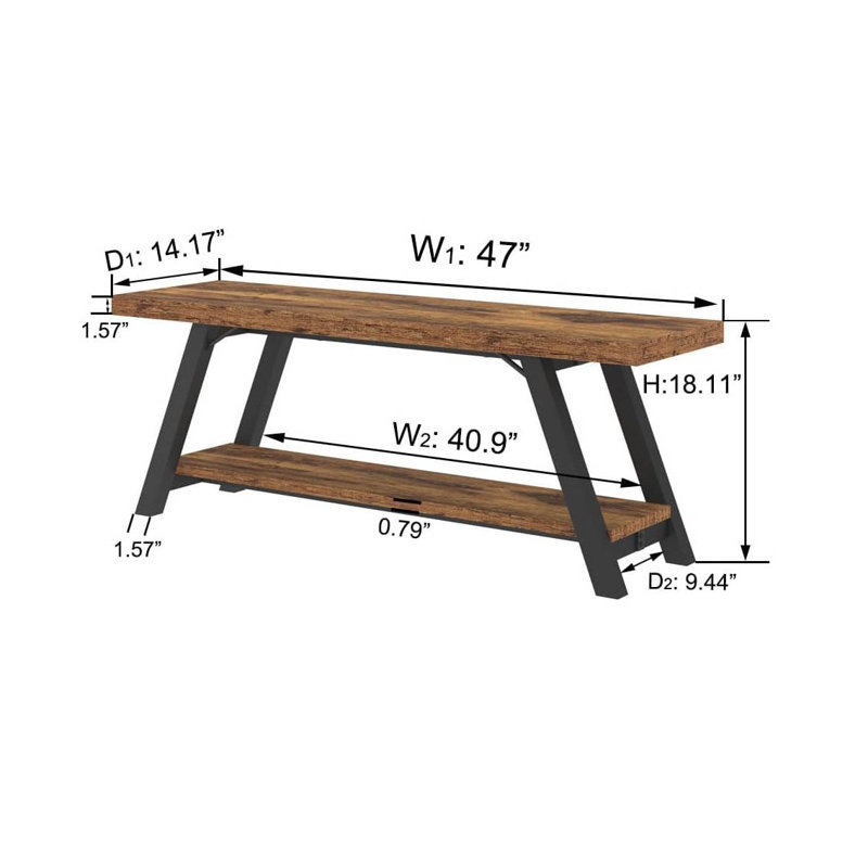 Bench, Rustic Brown