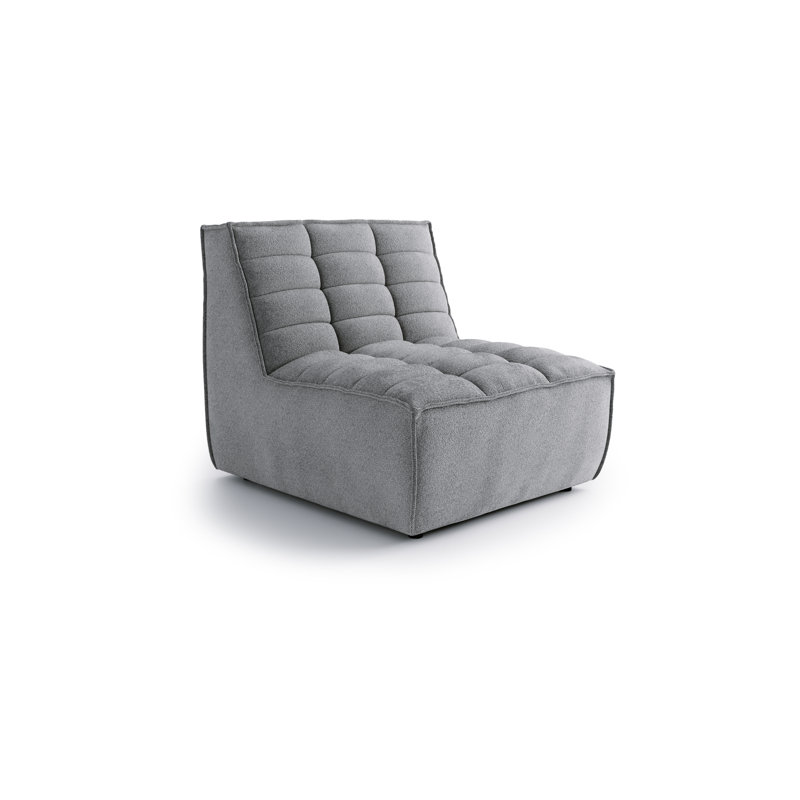 Upholstered Accent Chair, Dark Grey