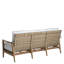 Pointe Teak N-Dura Resin Wicker Outdoor Sofa - Oyster Natural-1315465763-1315465761