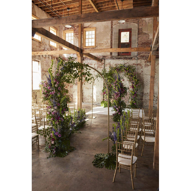 1.25'' D Metal Arbor in Gold, 96.75"H x 60"" L x 1.25" D