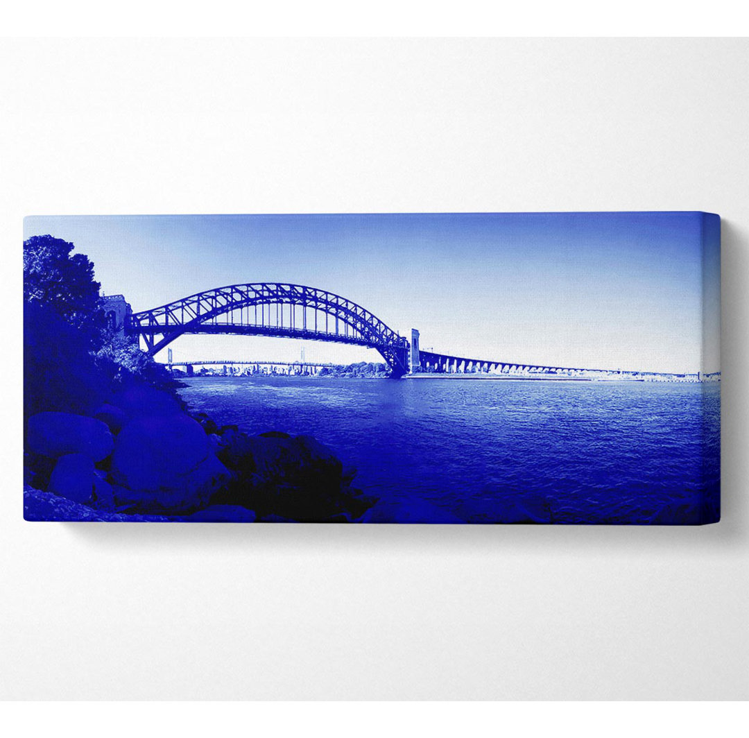 Sydney Harbour Bridge Atemberaubende Blues Panoramaleinwand