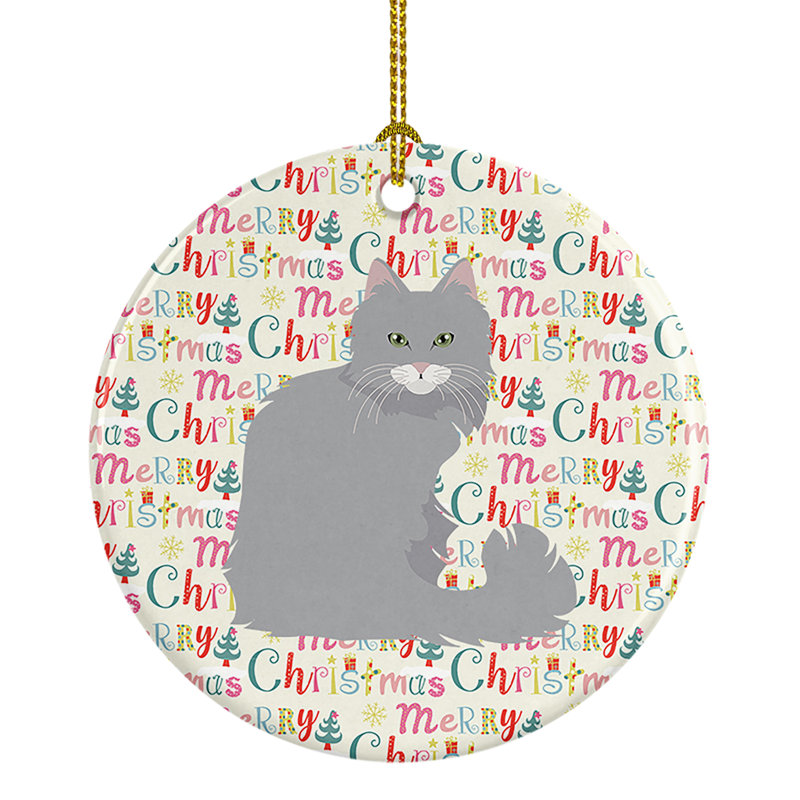 Figurine décorative de Noël chat norvégien