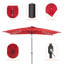 Parasol de marché solaire à DEL 10 po x 6,5 po Wylde-1397514136