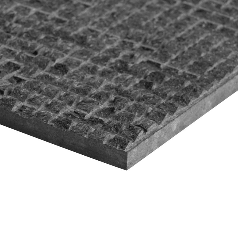 Rakestone 12x24 3D Honed Limestone Stone Tile, Noir Black, Natural Stone, Cube 3D