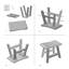 Solid Wood Accent Stool