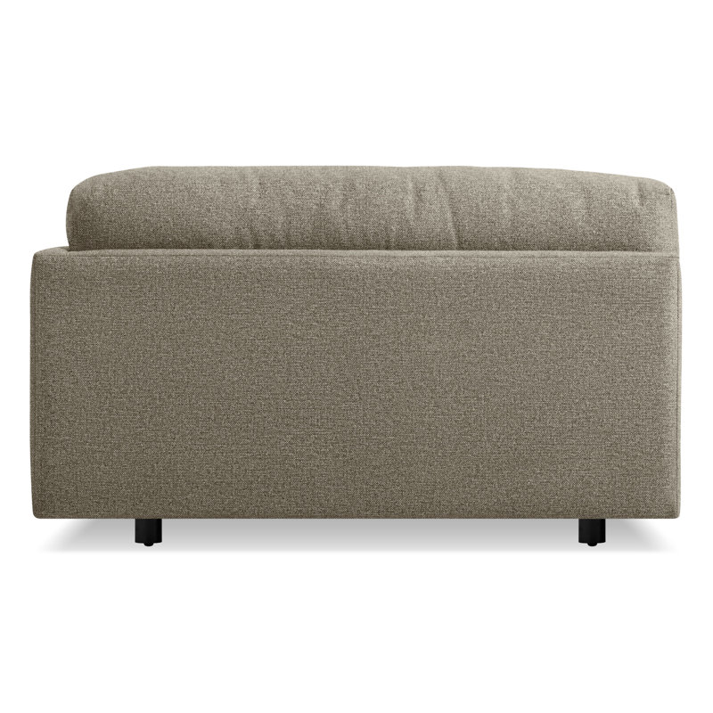 Sunday Chaise Lounge, Right Hand Facing, Sanford Black Crossweave