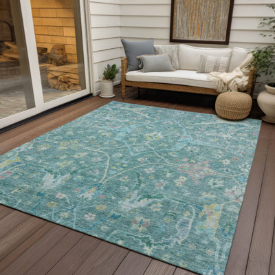 Machine Washable Indoor/Outdoor Derrick ACN2232 Global Rug