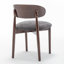 Chaise d'appoint rembourrée en bois massif-342170768