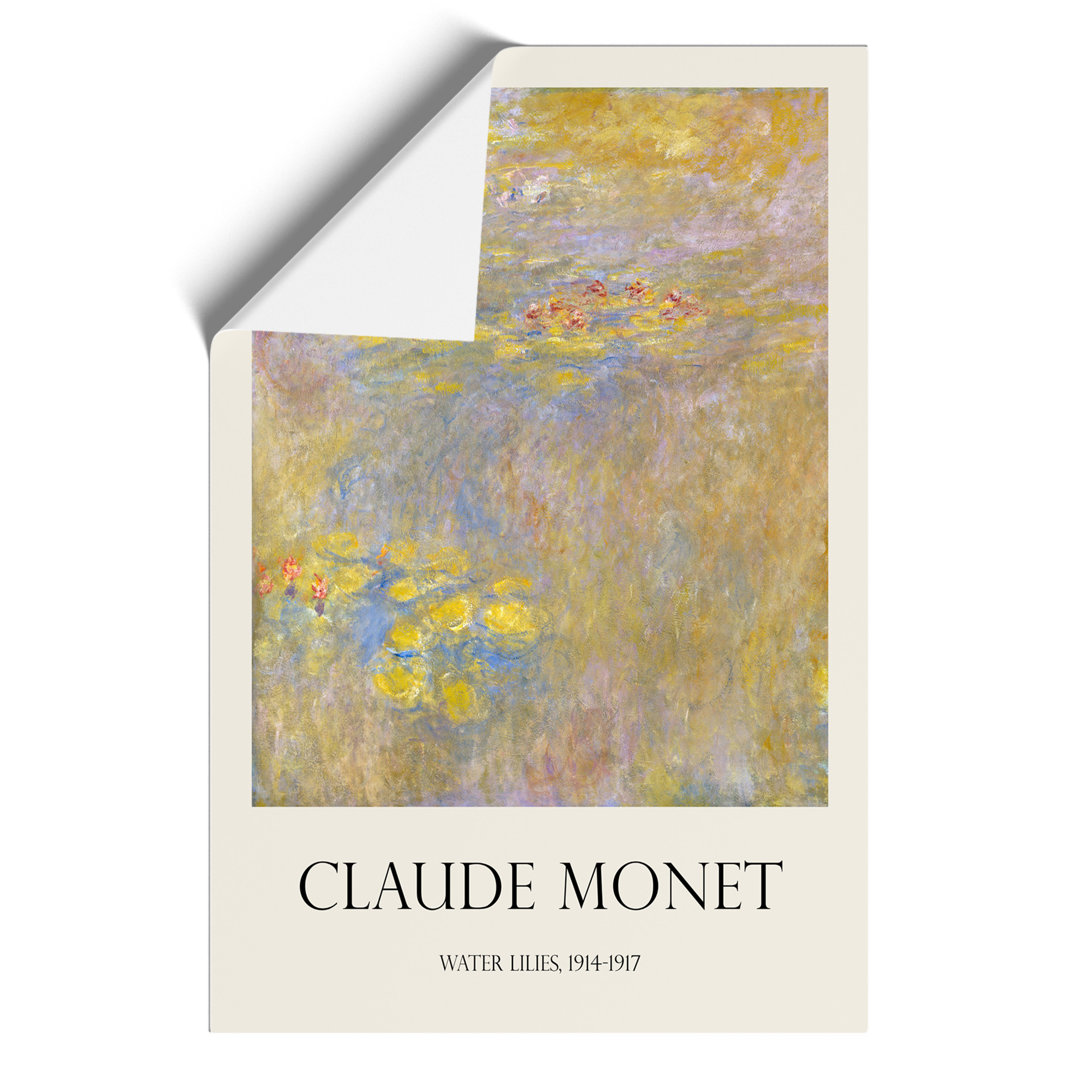 Water Lilies Lily Pond Print by Claude Monet - Frameless Print