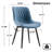 Modern Dining Chairs Faux Leather Upholstered Kitchen Chairs Side Chair With Metal Legs-51228632