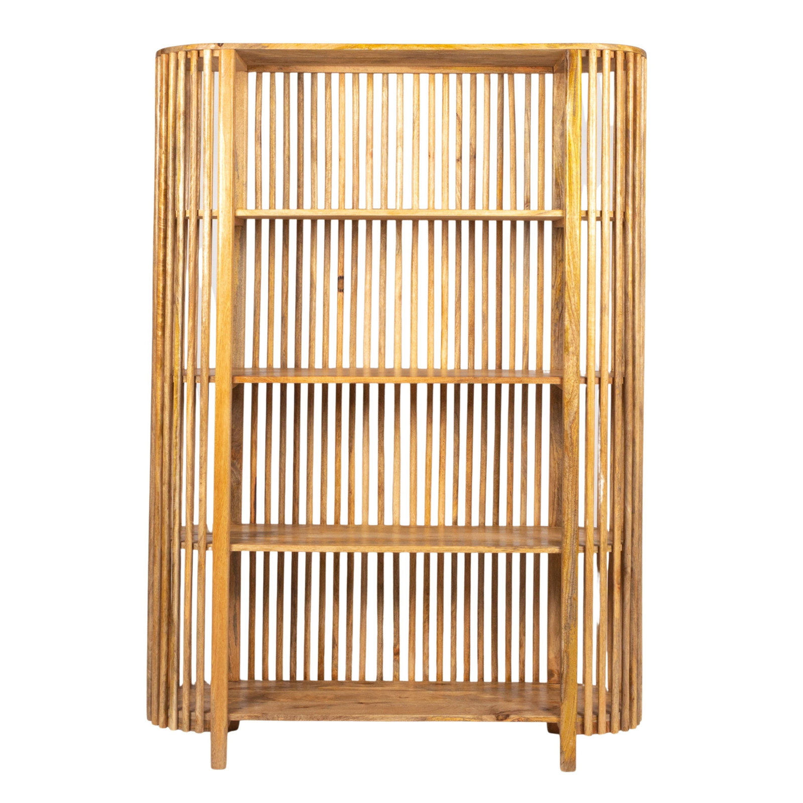 Milo 48" Mango Bookcase, Brown