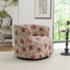 Fauteuil demi-tonneau pivotant rembourré Bryonie