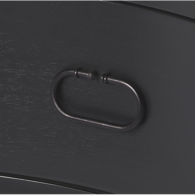 Easterbrook 2 Drawer Accent Chest, Black