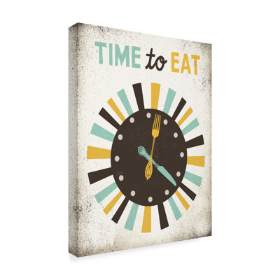 «Retro Diner Time to Eat» par Michael Mullan - impression sur toile tendue