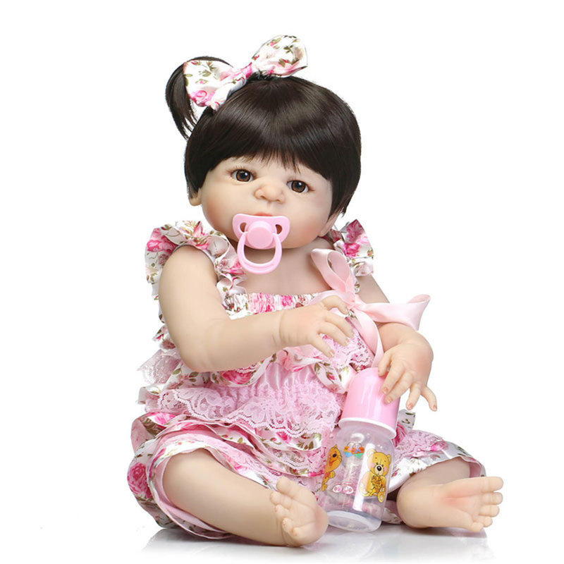 Adorable poupée mignonne réaliste en silicone souple Reborn