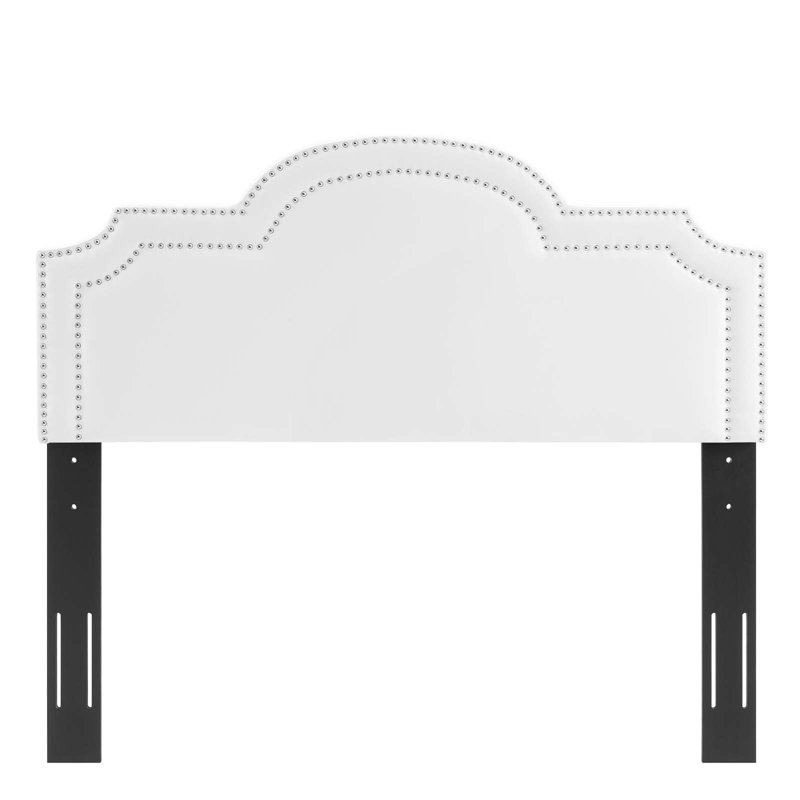 Modway Belinda Performance Velvet Headboard, White, King/California King