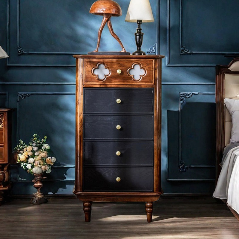 Solid Wood 5 -Drawer Accent Chest