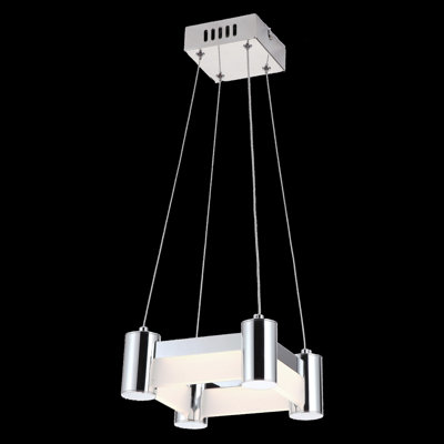 Espinal 1 - Light Chrome LED Unique/Statement Pendant