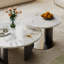 Table basse ronde moderne en pierre micro-cristalline-1052574491