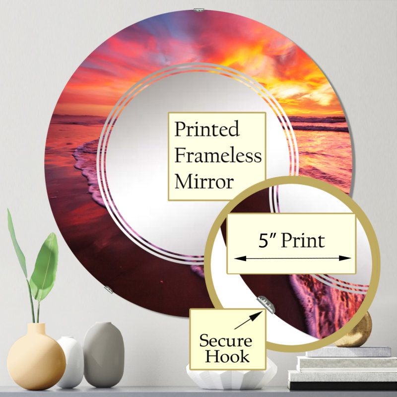 Miroir de salle de bain sans cadre, 24 po x 24 po