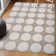 Edden Modern Geometric Circle Dot High-Low Beige/Cream Rug