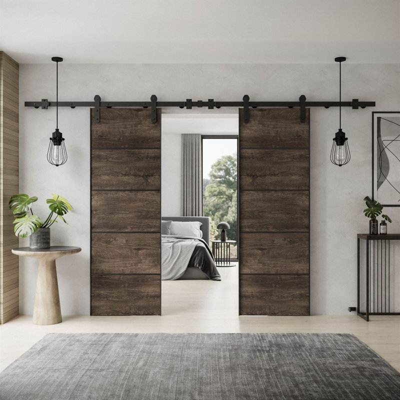 ALDER PLUS DUO Sliding Doors, 212 cm, Dark Ash