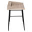Bureau d'ordinateur pour bureau à domicile, 122 cm (48 po), stratifié brun et métal noir, design moderne avec rangement. Bureau de 122 cm (48 po) de longueur, stratifié.-1063858526