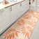 Hallas Tropical Palm Leaf Cream/Orange Indoor/Outdoor Rug