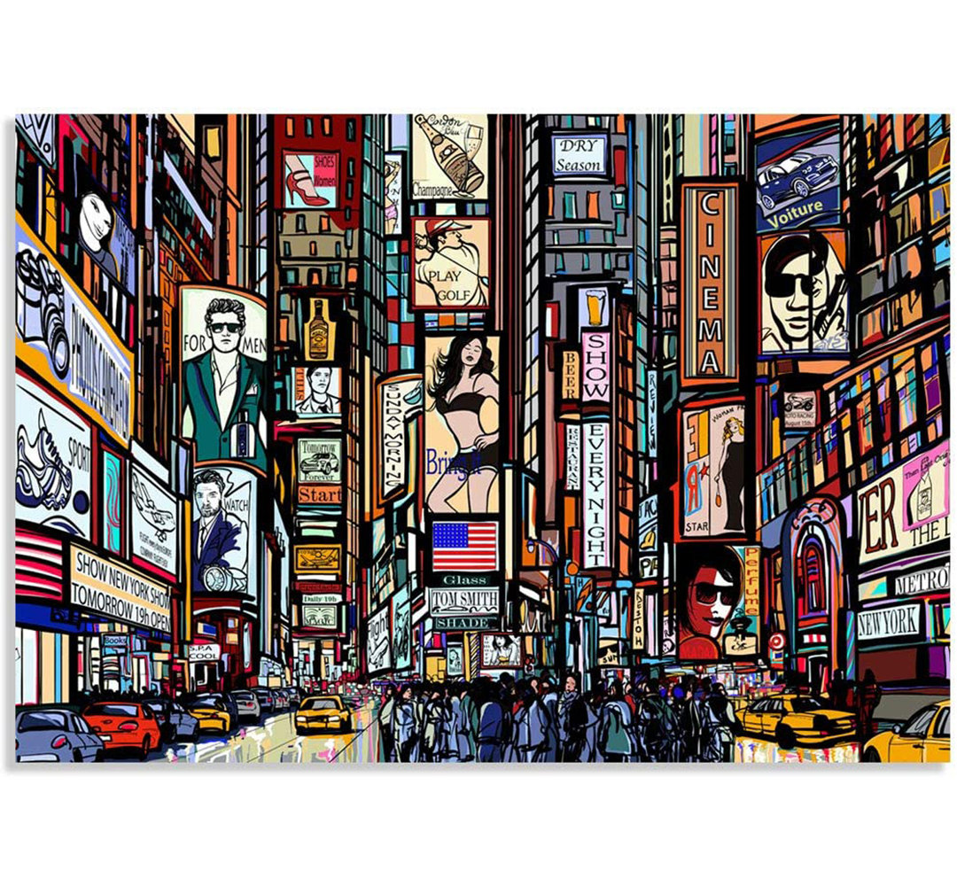 Vibrant Graffi Street Paint Peel & Stick Border IDEA4WALL 