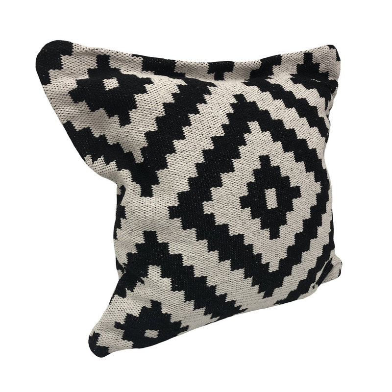 Housse de coussin géométrique 24 po, polyester