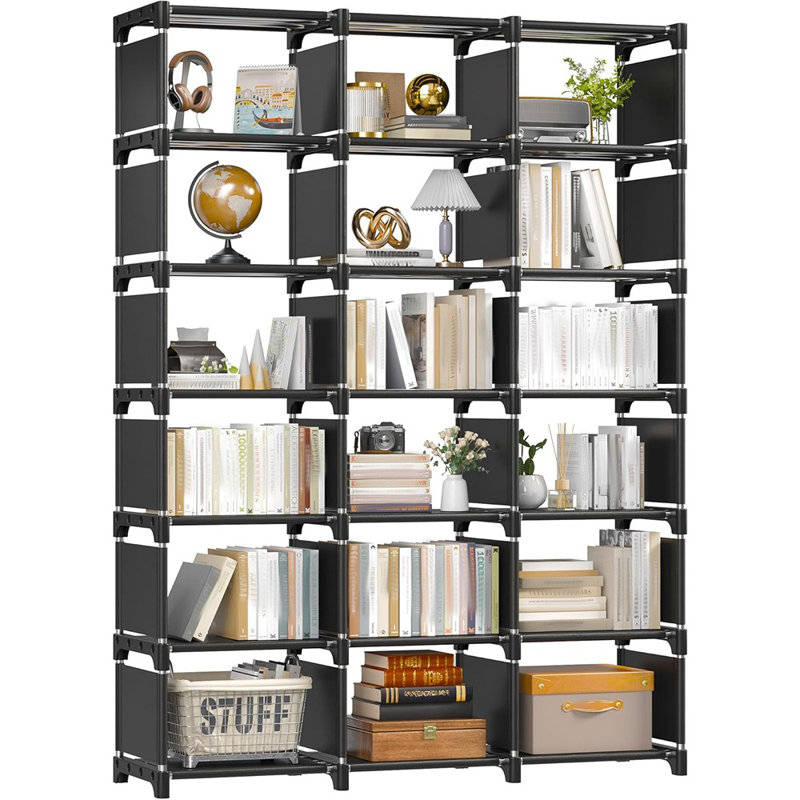 Étagère à livres, organisateur de rangement pour 18 cubes, grandes bibliothèques de bricolage ...