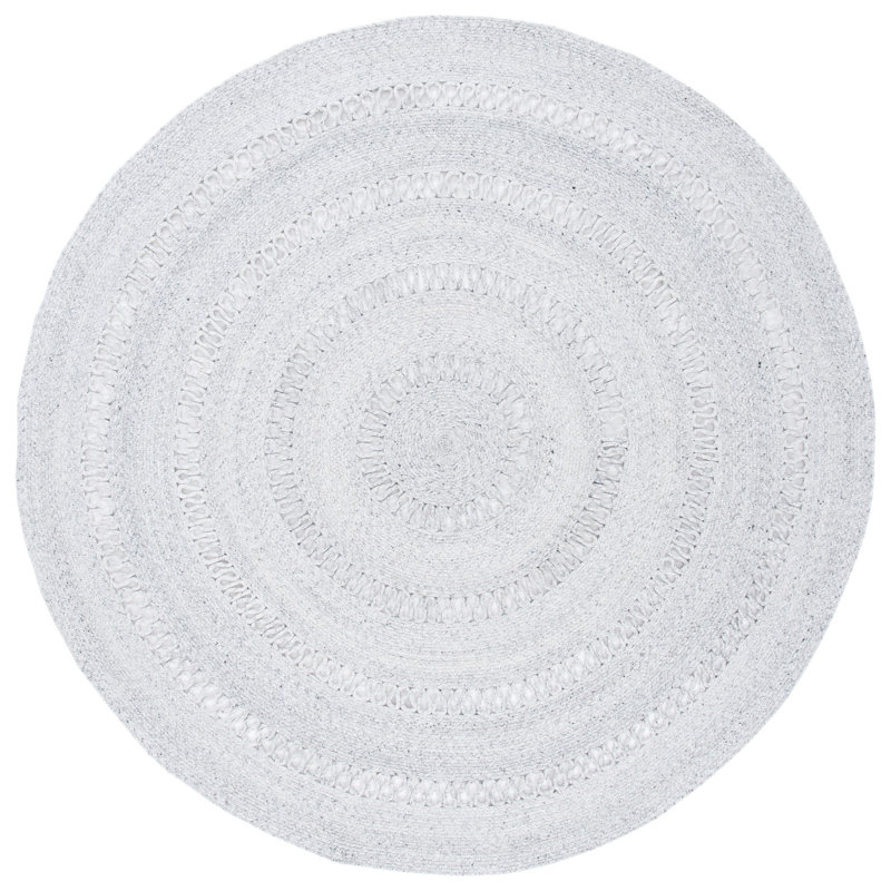 Cape Cod Hand Woven Performance Solid Color Rug, Round 5'