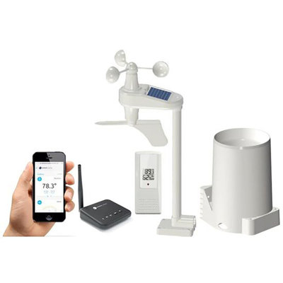 Thermo-hygromètre, pluviomètre et anémomètre d'extérieur Smart Station