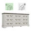 Commode de ferme avec 9 tiroirs de 62,9 po de largeur convenant aux chambres à coucher-114623256