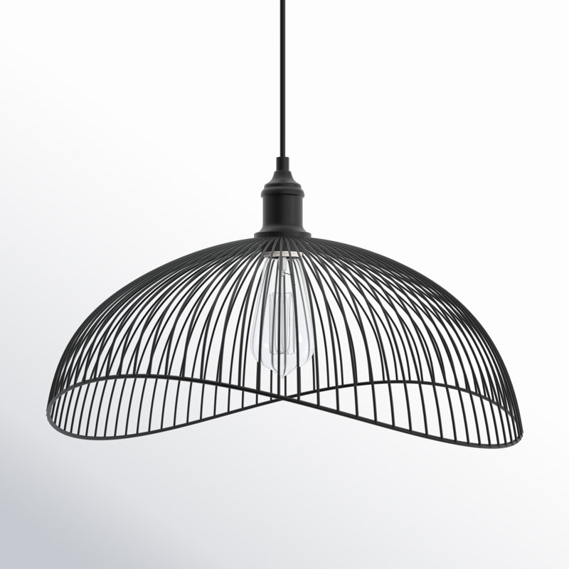 Oxendine 19.75" W 1-Light Woven Metal Pendant