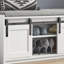 Banc de rangement en bois blanc-481184550