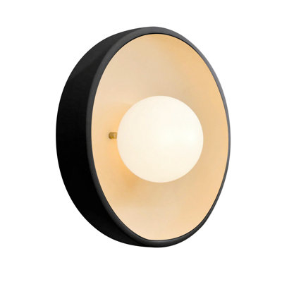 Ambiance - Flush Coupe ADA Wall Sconce - Antique Gold