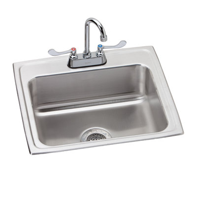 Évier encastré avec robinet L 22 po x l 19,5 po Lustertone