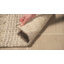 Tapis beige / gris en laine / coton tissé à la main jacques Natura-713477684