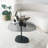 Modern Coffee Table with Tempered Glass Top, Dark Grey & Black, 33.5 x 15.7 x 26.4 inches | Sturdy Metal Legs, Disassembled for Easy Assembly | Industrial & Novelty Design, Perfect for Living Room & Office Spaces