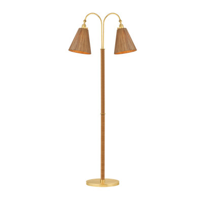 Lampe sur pied Ruthin en laiton vieilli