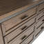 Grand lit de rangement, commode et miroir, table de chevet Raimy