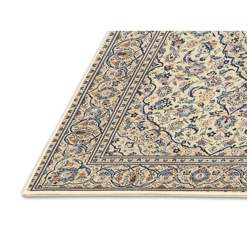 Tapis traditionnel beige / noir Gero, Rectangle 2 pi x 4 pi