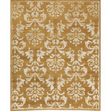 Himalayan Damask Area Rug in Brown