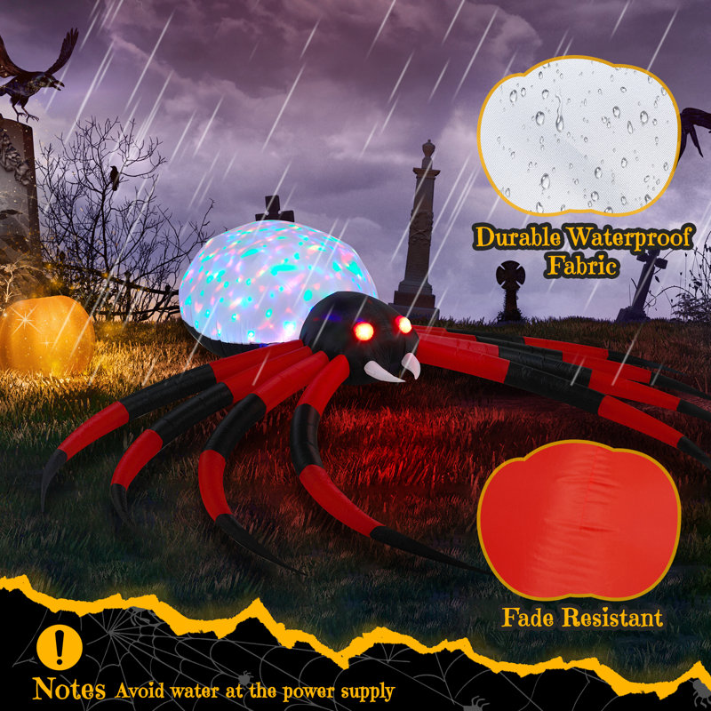 Décoration d'extérieur 11,8 pi. Halloween Spider